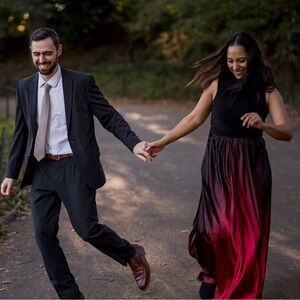 Selling red ombré dress. I used it for my engagement shoot and it was perfect!